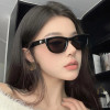 Retro Oval Frame Sunglasses Personality Catwalk Small Frame Sunglasses Glasses Men's/Women's Universal UV400 Eyewear