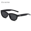 Retro Oval Frame Sunglasses Personality Catwalk Small Frame Sunglasses Glasses Men's/Women's Universal UV400 Eyewear