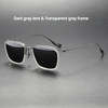 Fashionable Summer Polarized Shades Retro Curved Titanium Frame Support Myopia Lenses Men Women UV-400 Goggle Sunglasses