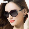 Classic Round Sunglasses Women UV Blocking Textured Sunglasses Gradient Black Outdoor Sunglasses Oculos Sol Feminino UV400