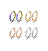 1Pairs/2Pcs Small Hoop Earrings Women Men Gold Silver Color Stainles Steel Round Circle Pendientes Mujer 2023 Anti-allergy