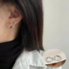 Simple Design Silver Color Hollow Heart Hoop Earrings For Women New Brand Fashion Ear Cuff Piercing Vintage Earring Gift