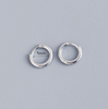 2PCS Tiny Stainless Steel Huggie Small Hoop Earrings For Women Round Circle Punk Unisex Rock Earring Cartilage Piercing Jewelry