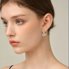 Plated 18K Gold 2 Carat Moissanite Hoop Earrings with Certificates 8mm Lab Diamond Earring for Women Original 925 Silver Jewelry Plated 18K Gold 2 Carat Moissanite Hoop Earrings with Certificates 8mm Lab Diamond Earring for Women Original 925 Silver Jewelry