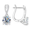Plated 18K Gold 2 Carat Moissanite Hoop Earrings with Certificates 8mm Lab Diamond Earring for Women Original 925 Silver Jewelry Plated 18K Gold 2 Carat Moissanite Hoop Earrings with Certificates 8mm Lab Diamond Earring for Women Original 925 Silver Jewelry