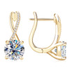 Plated 18K Gold 2 Carat Moissanite Hoop Earrings with Certificates 8mm Lab Diamond Earring for Women Original 925 Silver Jewelry Plated 18K Gold 2 Carat Moissanite Hoop Earrings with Certificates 8mm Lab Diamond Earring for Women Original 925 Silver Jewelry