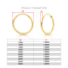 14K Gold Filled Endless Hoop Earrings 10 Size Gold Jewelry Gold Hoop Earrings Brincos Pendientes Oorbellen Boho Women Earrings 14K Gold Filled Endless Hoop Earrings 10 Size Gold Jewelry Gold Hoop Earrings Brincos Pendientes Oorbellen Boho Women Earrings