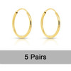 14K Gold Filled Endless Hoop Earrings 10 Size Gold Jewelry Gold Hoop Earrings Brincos Pendientes Oorbellen Boho Women Earrings 14K Gold Filled Endless Hoop Earrings 10 Size Gold Jewelry Gold Hoop Earrings Brincos Pendientes Oorbellen Boho Women Earrings