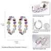 GZ ZONGFA 925 Sterling Silver Big Hoop Earrings for Women Natural Garnet Peridot Amethyst Mixed Color Gemstone Fine Jewelry GZ ZONGFA 925 Sterling Silver Big Hoop Earrings for Women Natural Garnet Peridot Amethyst Mixed Color Gemstone Fine Jewelry