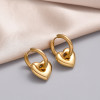 Classic Stainless Steel Heart Star Hoop Earrings For Women Punk Hip Hop Gold Silver Color Y2K Jewelry Female Earrings oorbellen