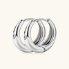 Sweetrain 2.5mm Moissanite Hoop Earrings For Women 925 Sterling Silver Plated Gold Huggie Hoops Earring 2023 Trend Fine Jewelry