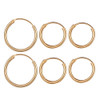 2021 New Vintage Rose Gold Color Multiple Dangle Small Circle Hoop Earrings for Women серьги Jewelry Steampunk Ear Clip Gift