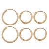 2021 New Vintage Rose Gold Color Multiple Dangle Small Circle Hoop Earrings for Women серьги Jewelry Steampunk Ear Clip Gift