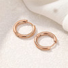 5pcs/lot Stainless Steel Circle Hoop Earrings For Women Girls Black Gold Color Silver Color Round Geometry Earrings Jewelry