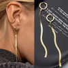 925 Silver Needle Piercing Circle Charm Hoop Earring For Women Girls Party Wedding Jewelry eh1089