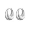 Vintage Round Stainless Steel Hoop Earrings For Women Geometric Earring 2024 Trending Statement Ear Jewelry Christmas Gift BFF