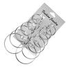 12Pairs/6Pairs/1Pair Simple Punk Hoop Earrings Set Big Circle Earrings Jewelry for Women Girls Ear Hoops Earring Round Oversized