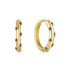 CANNER 925 Sterling Silver Glossy Hoop Earrings Gold Color Tiny Cartilage Piercing Small Huggie Earring Fine Jewelry Accessories