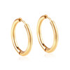 1pair/2pc серьги Trendy Small Hoop Earrings Clip for Women Men Earring Gold Color Stainless Steel Earrings Diy Ear Piercing