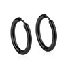 1pair/2pc серьги Trendy Small Hoop Earrings Clip for Women Men Earring Gold Color Stainless Steel Earrings Diy Ear Piercing