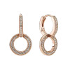 925 Sterling Silver Hot Moments Charms Sparkling Sun Moon Hoop Earrings for Women Infinity Stud Earrings Two-tone Hearts Jewelry