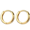 925 sterling silver Minimal Glossy Hoop Earrings Gold Color Tiny Cartilage Earrings Piercing Accessory Trendy Female Hoops