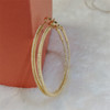 SENLISSI-18 K Cuff Hoop Earrings For Women 925 Sterling Silver Zircon Simple Fine Cерьги Kольц Wedding Statement Jewelry C0028