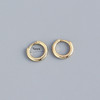 Stainless Steel 1 Pair Minimalist Huggie Hoop Earrings For Women Gold Color Tiny Round Circle 6/8/10mm Punk Unisex Rock Earring