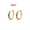 Stainless Steel 1 Pair Minimalist Huggie Hoop Earrings For Women Gold Color Tiny Round Circle 6/8/10mm Punk Unisex Rock Earring