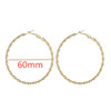 40-80mm Exaggerated Big Smooth Circle Hoop Earrings for Women Aros Simple Round Loop Ear Wedding Jewelry Brincos Cool Gift