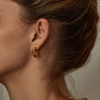 Vintage Spiral Twist Hoop Earrings For Women Punk Party Earrings Trendy Gold Color Silver Color Earrings Jewelry Pendientes
