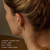 Vintage Spiral Twist Hoop Earrings For Women Punk Party Earrings Trendy Gold Color Silver Color Earrings Jewelry Pendientes