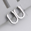 MEYRROYU Stainless Steel 3 Color Mini Geometric Earrings 2021 Trendy Hoop Earrings For Women Men Fashion New Gift Party Jewelry