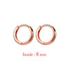 Minimal Glossy Hoop Earrings Gold Color Tiny Cartilage Earrings Piercing Accessory Trendy Female Hoops For Men 6/8/10/12/15mm