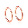 LUXUSTEEL 1Pairs/2Pcs Small Hoop Earrings Women Men Silver Color Stainles Steel Round Circle Pendientes Mujer 2023 Anti-allergy