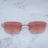 Natual Buffalo Horn Sunglasses Rimless Luxury Designer Carter Sun Glasses Men Sun Shades For Women Outdoor Protect Eyewear