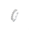 OIMG 925 Stamp Silver Color 1PC Zirconia Pearl Clip On Earrings for Women Geometric Ear Cuff Without Piercing Girl Jewelry