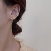 OIMG 925 Stamp Silver Color 1PC Zirconia Pearl Clip On Earrings for Women Geometric Ear Cuff Without Piercing Girl Jewelry