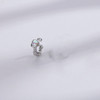 OIMG 925 Stamp Silver Color 1PC Zirconia Pearl Clip On Earrings for Women Geometric Ear Cuff Without Piercing Girl Jewelry