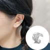 OIMG 925 Stamp Silver Color 1PC Zirconia Pearl Clip On Earrings for Women Geometric Ear Cuff Without Piercing Girl Jewelry