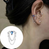 OIMG 925 Stamp Silver Color 1PC Zirconia Pearl Clip On Earrings for Women Geometric Ear Cuff Without Piercing Girl Jewelry