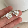 Large Flower Pearl Earrings for Women Luxury Design Stud Earrings for Women Korean Fashion Jewelry Accessories Christmas Gift