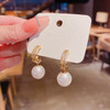 South Korea Fashion New Light Luxury Simple Classic Pearl Drop Earrings Birthday Party Gift Woman Jewelry Stud Earrings 2023