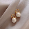 South Korea Fashion New Light Luxury Simple Classic Pearl Drop Earrings Birthday Party Gift Woman Jewelry Stud Earrings 2023