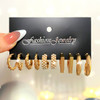 Fashion Gold Color Earrings Set Geometry Butterfly Pearl Earrings For Women Ear of wheat Simple Metal Round Party Jewelry 2022