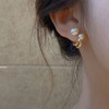 Long Dangle Earrings for Women Fashion Full Crystal Simulated Pearl Tassel Drop Earring Vintage Gold Color Brincos Jewelry