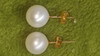 Gorgeous AAAA++++ REAL NATURE 6-7mm 7-8mm 8-9mm South China Sea White Round Pearl Earrings 14k Gold （gift box）