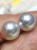 PERFECT Round AAAAA 11-12MM south sea white natural pearl earring 14K GOLD PERFECT Round AAAAA 11-12MM south sea white natural pearl earring 14K GOLD
