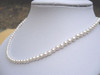 NEW Mini AAAA 4-5mm Japanese Akoya Round white pearl necklace 14k Gold clasp