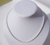 NEW Mini AAAA 4-5mm Japanese Akoya Round white pearl necklace 14k Gold clasp
